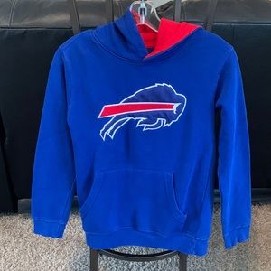 NFL Blue and Red Buffalo Kids Hoodie